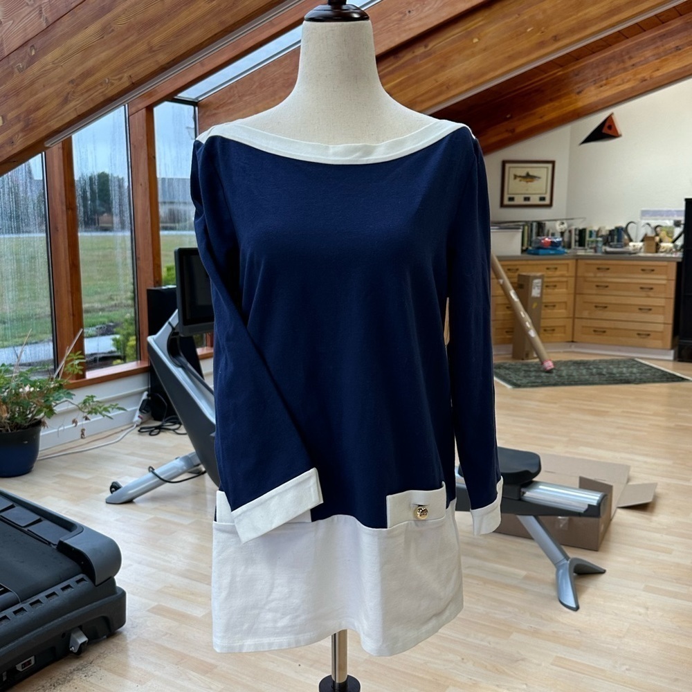 Kate Spade Color Block Tunic NWT Large L Mazie Top
